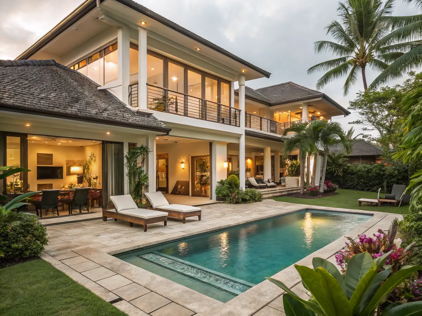 An image of a family enjoying the amenities of a high-end villa in Abu Dhabi, emphasizing the lifestyle benefits of investing in residential properties.